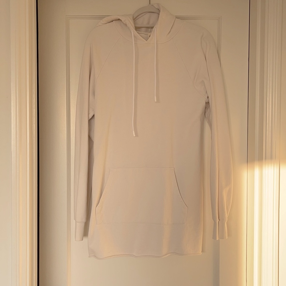 Cotton Citizen Cream Hoodie Dress Small